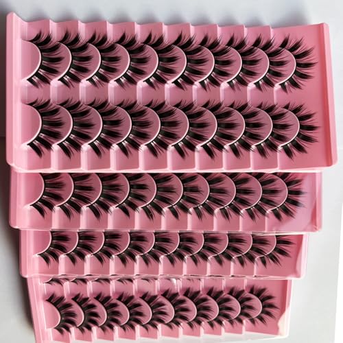 10 Pairs 6D Silk Lashes - Fluffy 3D Mink Eyelashes Handmade
