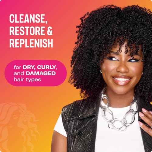 Mielle Organics Babassu & Mint Damage Repair Hair Shampoo - Hydrating Shampoo & Scalp Build-Up Remover - Gently Cleanses & Preps for Repair (8 fl oz)