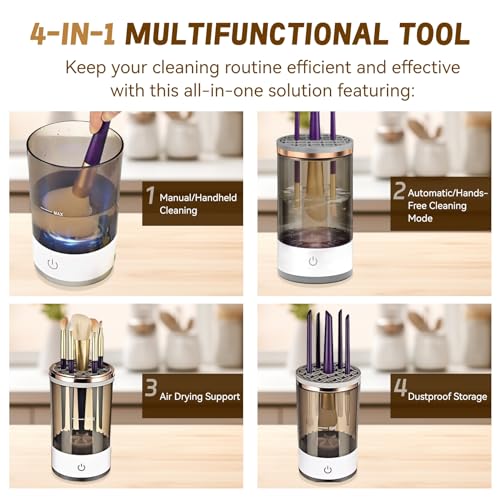 Portable Electric Makeup Brush Cleaner - USB Automatic Cleaning Machine