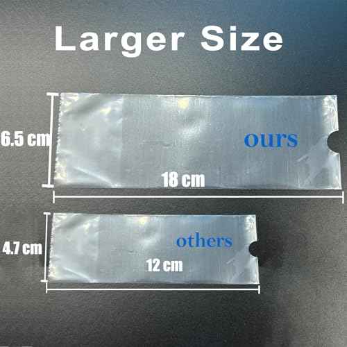 400Pcs Large Machine Pen Covers - Urknall 3"x7" Gun Covers Extra Large Tattoo Pen Sleeves Bags Big Machine Covers Transparent Tattoo Machine Covers Sleeves Tattoo Pen Covers