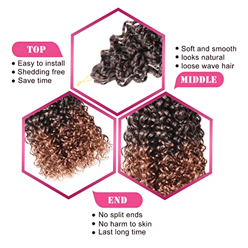 Gogo Curl Crochet Hair 14Inch 7 Packs Curly for Women - Deep Wave
