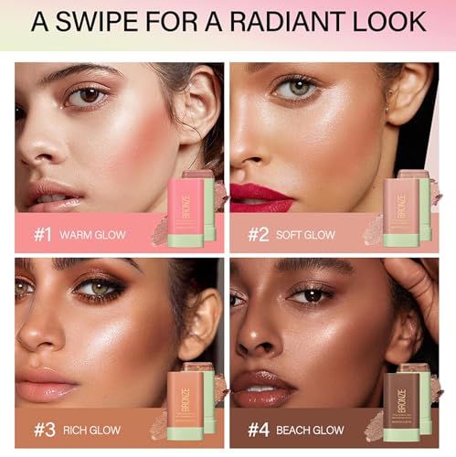 Cream Contour Stick - Blendable Bronzer & Highlighter Makeup
