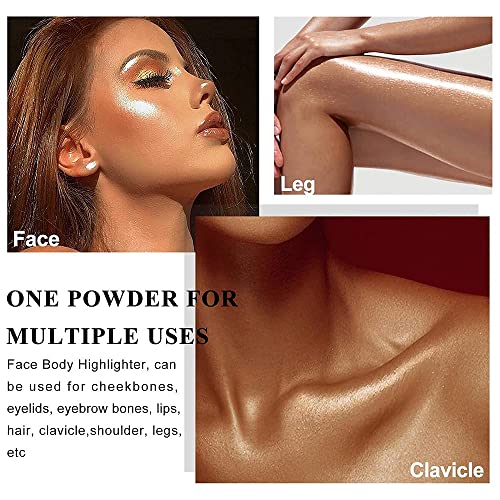 Glitter Highlighter Powder - Face & Body Shimmer Makeup