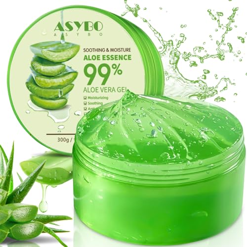 300 ML Aloe Vera Gel ? 99% Organic Pure Aloe Vera Hydrating Moisturizer, Natural Aloe Cream for Dry Skin, Sunburn, Acne