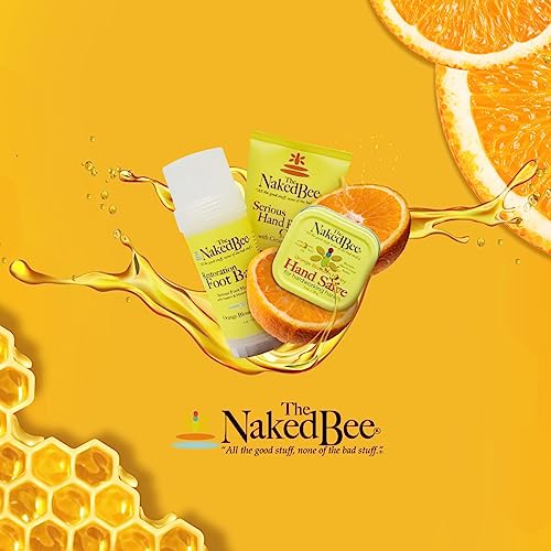 The Naked Bee Orange Blossom Honey Restoration Foot Balm, 2 Oz - 2 Pack