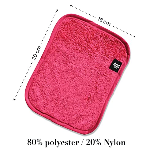 AOA Studio Microfiber Face Cloth Makeup Erase Remover Face Towels Reusable Microfiber Cleansing Towel Remove Makeup with Water7.8" X 6.2", All Skin type and Even Sensitive Skin (8 packs)