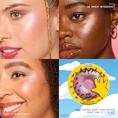 NYX Homer Simpson Donut Highlighter - Rose Gold Shimmer