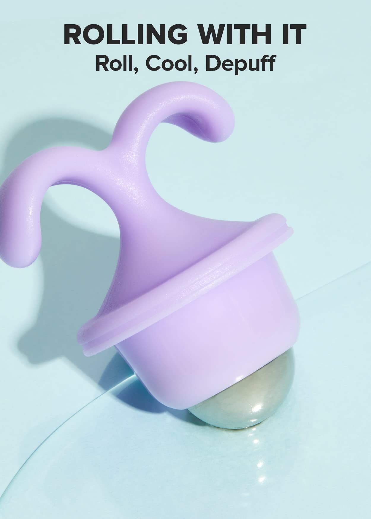 I DEW CARE Rolling With It | Reusable and Hygenic Cooling Facial Roller + Emergency Skin Care Kit - Ready Aim Clear Bundle