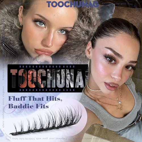 Fluffy Lash Clusters D Curl 10-16mm Faux Mink Eyelash Extensions