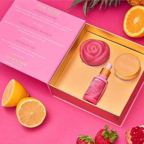 Epanouie Skin | Pretty Kitty Intimate Care | Premium Botanical Feminine Hygiene System | For Ultimate Freshness + Comfort | Trio Set