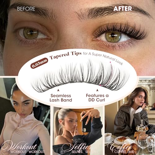 DD Curl Spider Lash Clusters 10-16mm Fluffy Eyelashes