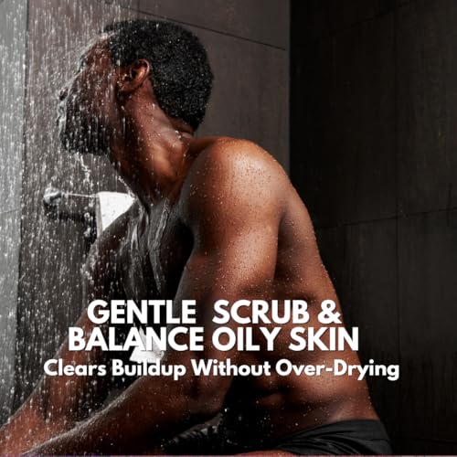 KELEBS Exfoliating Bar Soap for Men | Gentle Scrub Bar for Face & Body With Charcoal & Natural Ingredients | Plastic-Free | 2 Pack