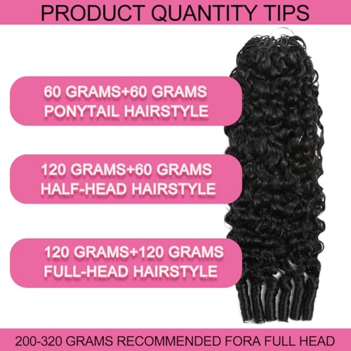 20 Inch Burmese Curly Crochet Hair Extensions for Black Women