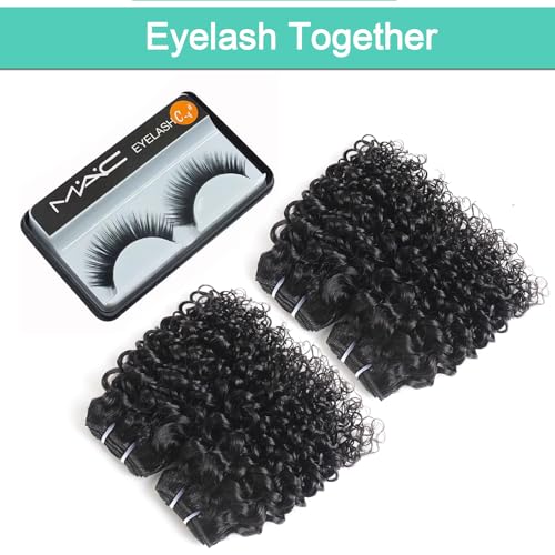 10A Brazilian Virgin Human Hair 4 Bundles 12 Inch Curly