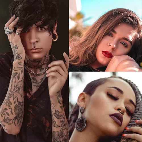 50pcs Piercing Needles Kit - 12G 14G 16G 18G 20G Mixed Gauges, 316L Stainless Steel Hollow Needles for Ear Nose Belly Button Jewelry Piercing