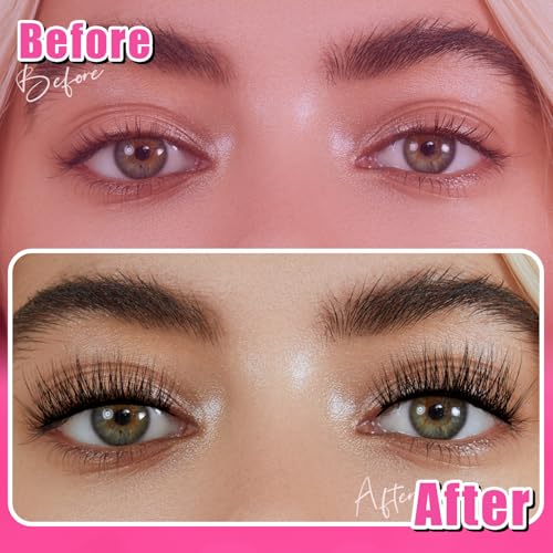 14 Pairs Natural Wispy False Eyelashes - Waterproof Mink Lashes