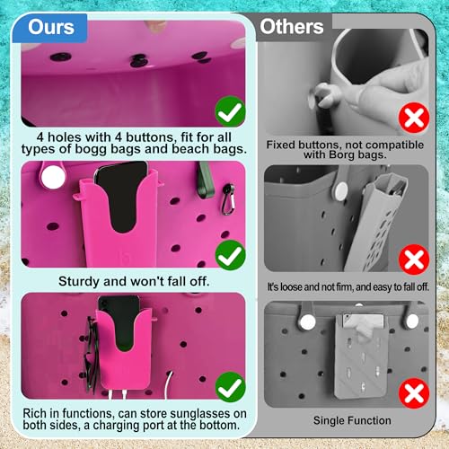 Silicone Phone Holder for Bogg Bags - Waterproof & Convenient