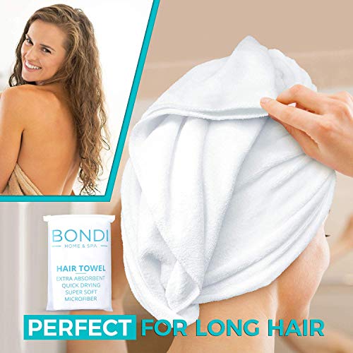 Bondi Microfiber Hair Towel XL – Dries Hair 50% Faster
