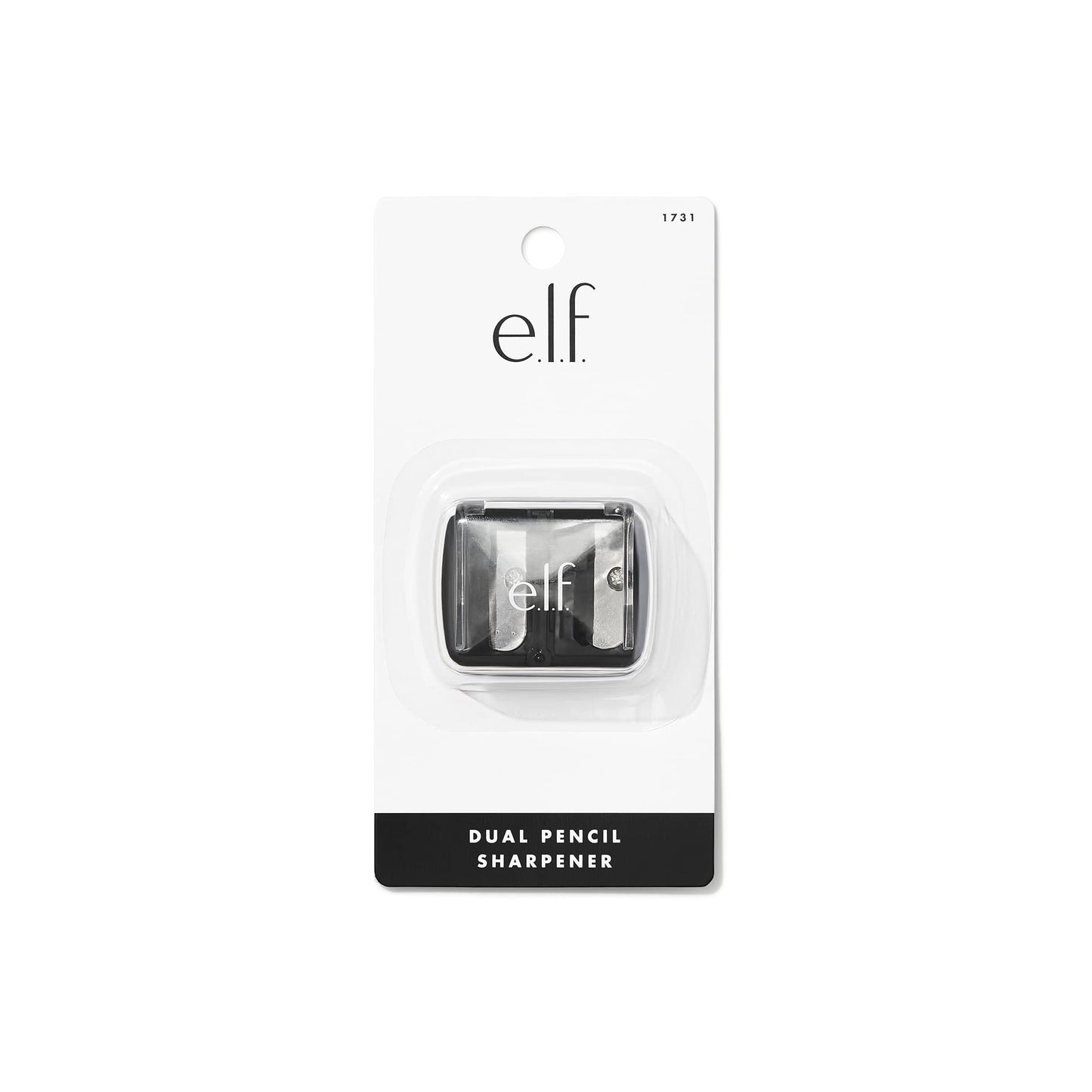 e.l.f., Dual-Pencil Sharpener, Convenient, Essential Tool, Sharpens, Easy to Clean, Travel-Friendly, Compact, Includes Bonus Small Sharpener (Pack of 2)