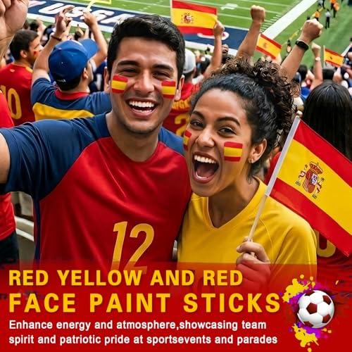 Sports Face Paint Stick - 3 in 1 Flag Colors