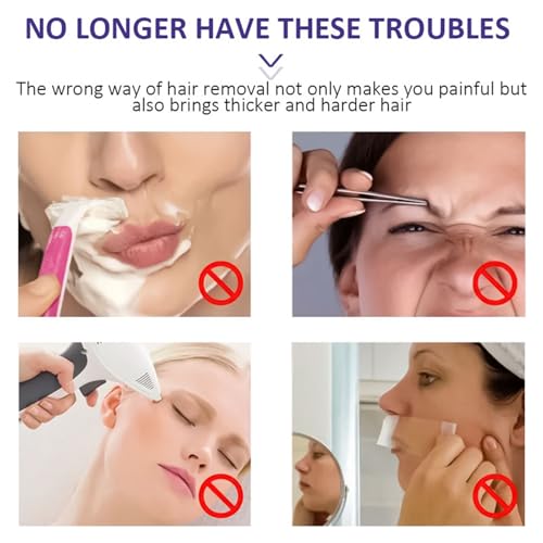 Coconut Oil Facial Hair Removal Cream for Sensitive Skin