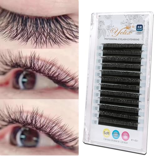 YELIX Classic YY Lash Extensions B/C/CC/D Curl 8-15mm Mixed