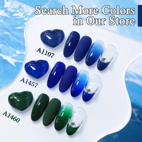 Double Rhythm Deep Green 15ML Sheer Gel Polish - Same Color, Soak Off, Salon DIY