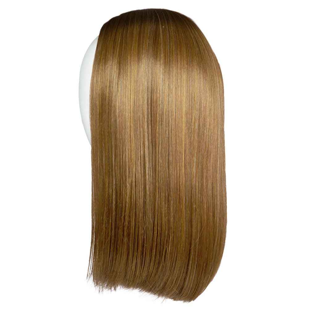 Hairuwear Hairdo Sleek For The Week Straight Asymmetrical Shoulder Length Wig, Average Cap, SS25 Rooted Ginger Blonde