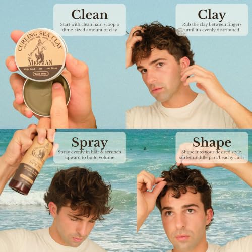 Sea Salt Spray & Curling Clay Bundle – All-Day Hold