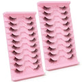 Sibba Half Eyelashes 20 Pairs - Natural Wispy Cat Eye Lashes