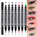 7-Piece Stamp Eyeliner Set - Waterproof Winged Cat Eye Liner