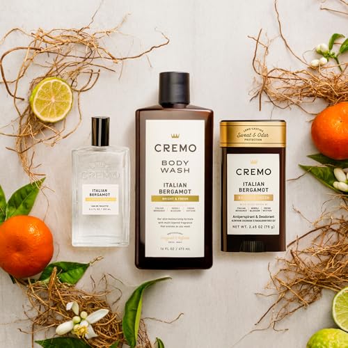 Cremo Italian Bergamot Men's Cologne Gift Set – 3-Piece