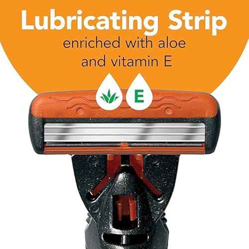 BIC Comfort 3 Refillable Refill Razor Cartridges, Three-Blade Disposable Razors for Men, Sensitive Skin Razor for a Comfortable Shave, 14 Razor Refill Cartridges