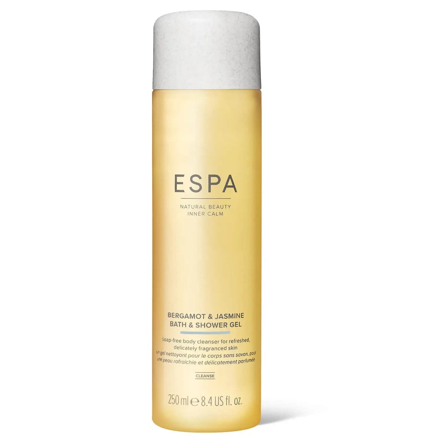 ESPA | Bergamot & Jasmine Bath and Shower Gel | 250ml |100% Natural Fragrance