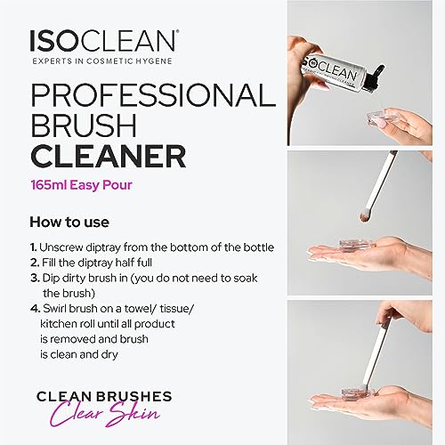ISOCLEAN Makeup Brush Cleaner – 6 fl oz Fast-Dry Solution