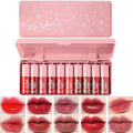 10-Piece Pearly Lip Gloss Set, Moisturizing Lip Tint Collection, Sheer to Medium Coverage, 0.16 Fl Oz Each (Pink Box)