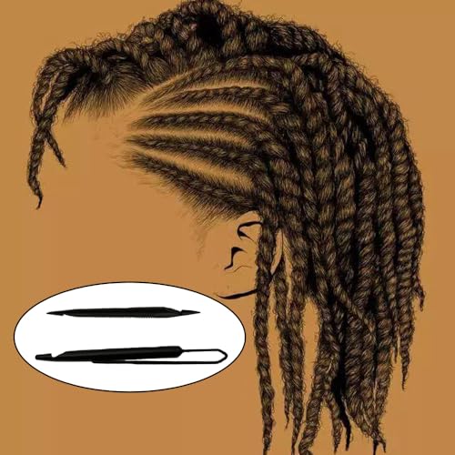 NentMent 2-Pack Loc Interlocking Tool Dual-End Dreadlock Crochet Hooks