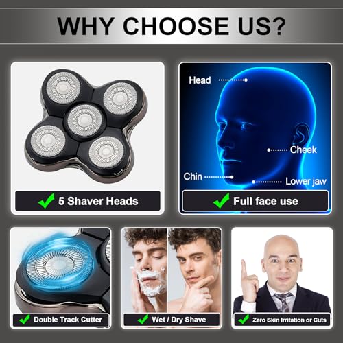Electric Razor Blade,Shaver Replacment Heads Compatible with Remington BOSS XR7120 and XR7100/XR1600/RX7 shavers(NOT FIT FOR XR7000 shaver) (2 Pack)