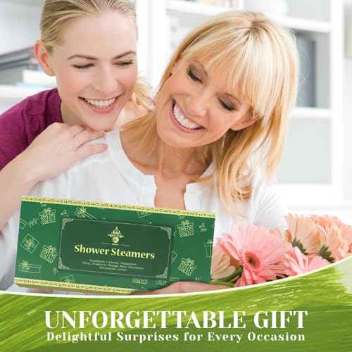 Shower Steamers Aromatherapy, Christmas Birthday Gifts for Women Men, 10 Different Shower Bombs with Fruity Floral Fragrances, Self Care Spa Gifts White Elephant Stocking Stuffers