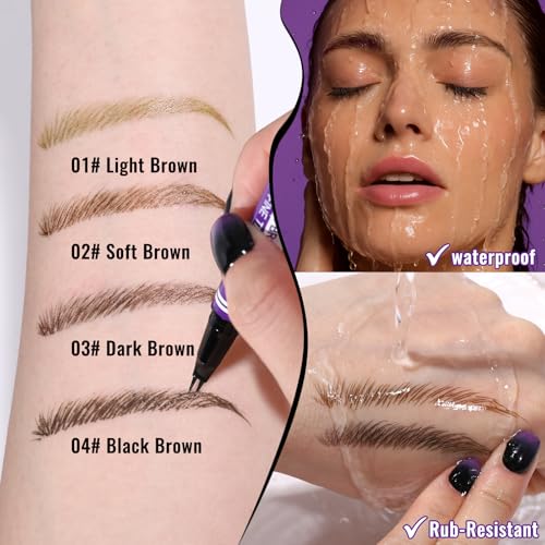 UCANBE Dual-Curved Eyebrow Pen - 2-in-1 Microblading Brow Pencil