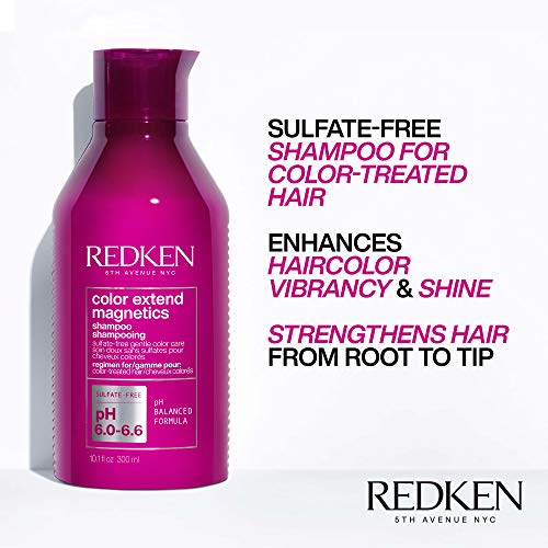 Redken Color Extend Magnetics Shampoo & Conditioner For Color-Treated Hair - Gently Cleanses & Protects Color With Amino Acid