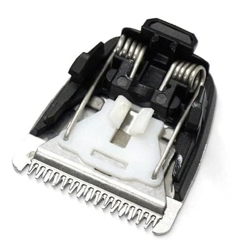 maxeylead 32mm Full Size Replacement Trimmer Blade Compatible with Philips Norelco Multigroom MG3750 MG5750 MG7750 MG7790 MG9510 BT5511 Beard Trimmer Attachment Parts Black (Silver)