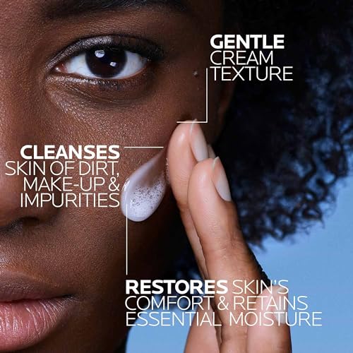 La Roche-Posay Toleriane Hydrating Gentle Face Cleanser | Hydrating Facial Cleanser With Niacinamide + Ceramides | Daily Face Wash For Dry Skin To Normal Skin | Sensitive Skin Tested | Fragrance Free