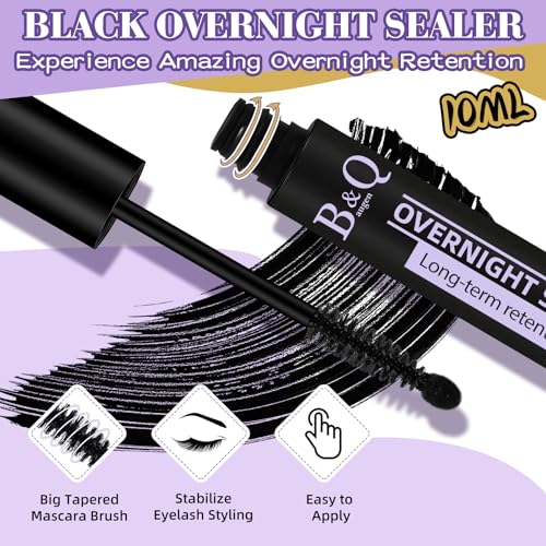 B&Q Lash Clusters Sealer 10ML - Black Lash Extension Sealant