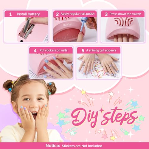 Portable Kids Nail Dryer for Water-Based Nail Polish - Safe, Mini & Travel-Friendly