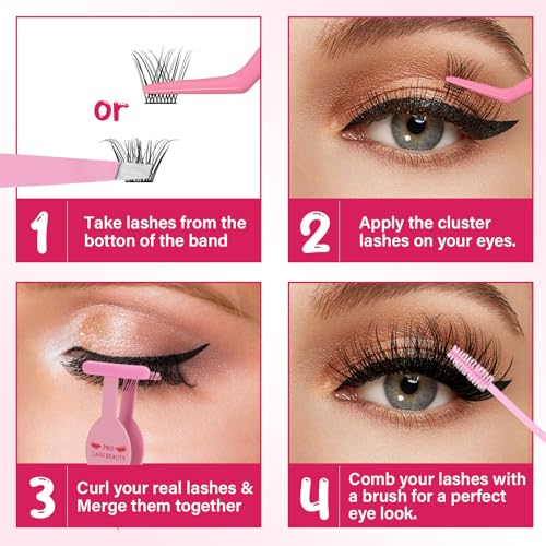 Eyelash Extension Tweezers Kit 3-in-1 DIY Lash Applicator Tool