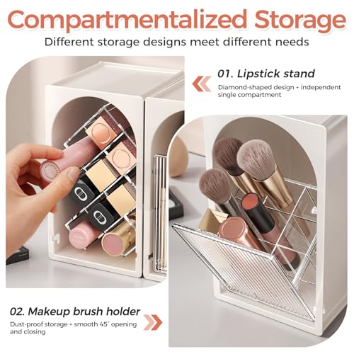 Modular Makeup Organizer, Clear Acrylic Cosmetic Storage Box with Drawer, Vanity Countertop Organizer for Makeup, Skincare and Beauty Accessories ? Multiple Styles