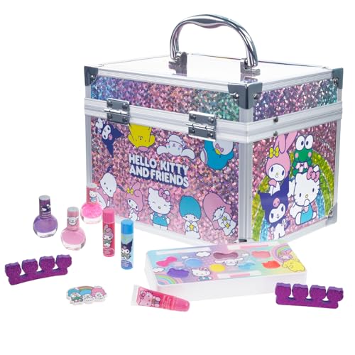 Hello Kitty Train Case Makeup Set for Girls, Ages 3+