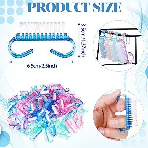 400 Pcs Nail Brushes Set for Easy Fingernail Cleaning - Multicolor