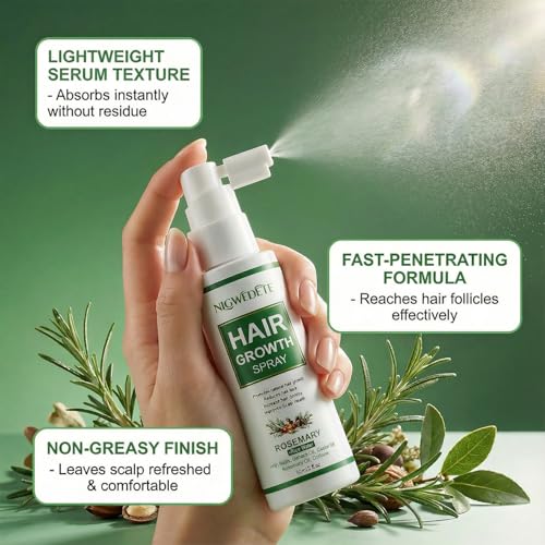 Rosemary & Rice Water Hair Growth Spray with Biotin & Caffeine - 2oz